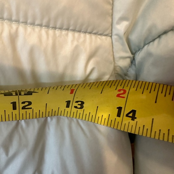 SOLD Michael Kors Girls Puffer Coat Pale Blue With Faux Fur Lining & Hood 10/12 - Picture 8 of 14